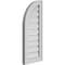 Ekena Millwork Quarter Round Top Left Surface Mount PVC Gable Vent w/ 2"W x 1-1/2"P Brickmould Frame, 12"W x 28"H GVPQL12X2802SF - alternate 3